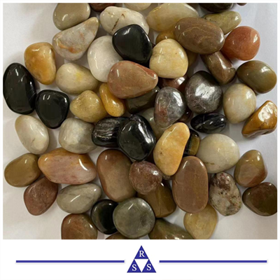 Bunte Kopfsteinpflasterkiesel