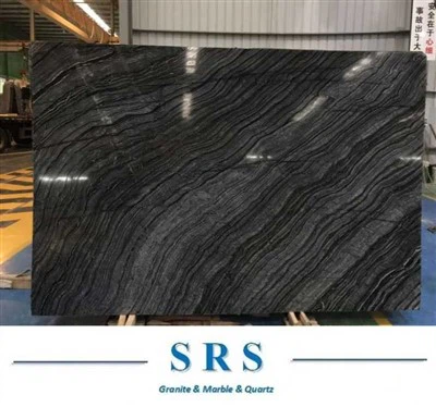 Große schwarze Marmorplatte