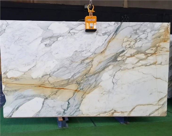 calacatta borghini marble gangsaw