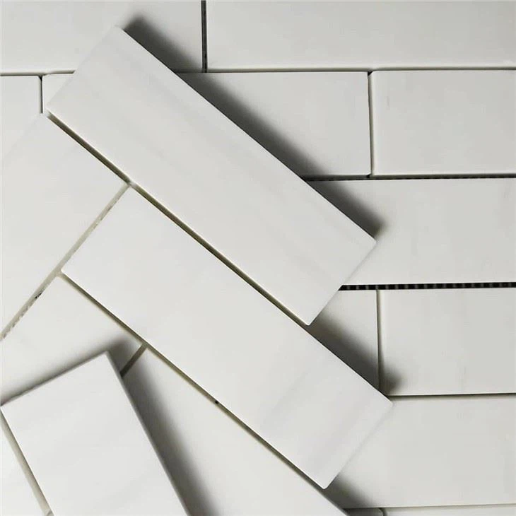 lexington white marble mosaic tile