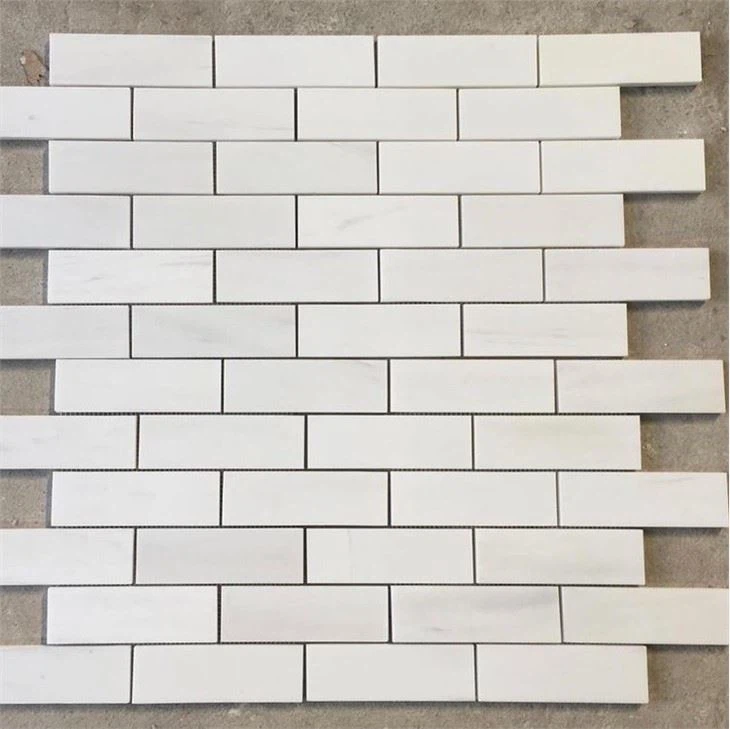 white mosaic glass tile