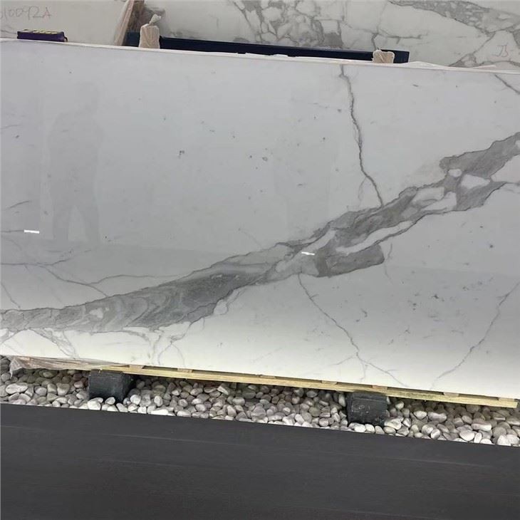 Calacatta White Marble full slab