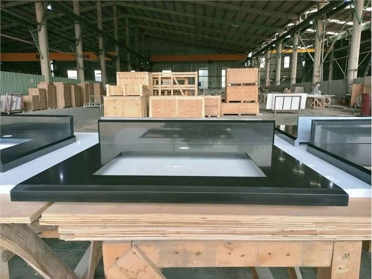 Jet Black Quartz Countertops supplier