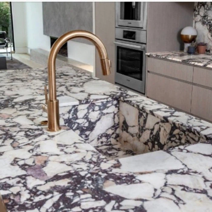 Italian Calacatta Kinawa Marble Slabs_