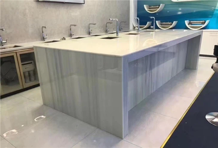 White Nano Crystallized Glass Stone Panel For Countertop